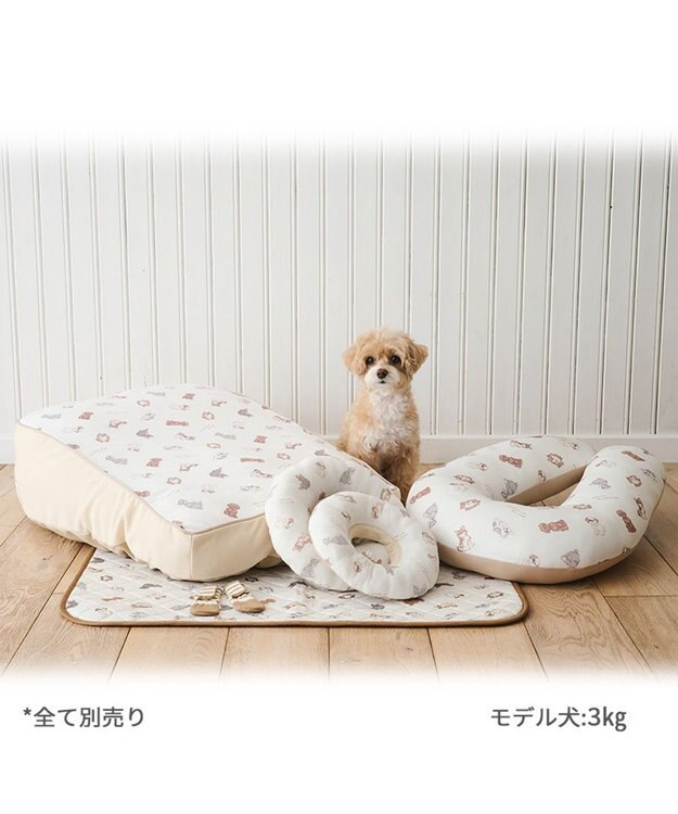 PET PARADISE ペットパラダイス makokoro 吸水マルチマット 《わんちゃん柄》 ホワイト