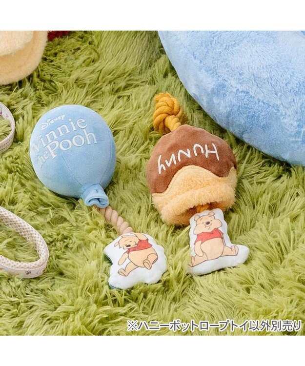 PET PARADISE ディズニー くまのプーさん ハニーポット ロープトイ イエロー
