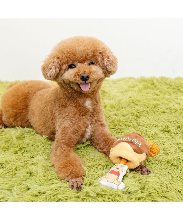 PET PARADISE ディズニー くまのプーさん ハニーポット ロープトイ イエロー