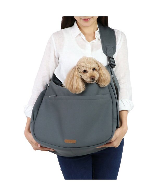 PET PARADISE ペットパラダイス スリング キャリーバッグ M 小型犬 約4～8㎏ グレー