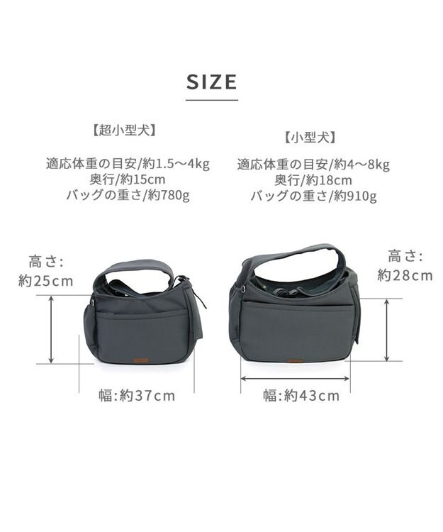 PET PARADISE ペットパラダイス スリング キャリーバッグ M 小型犬 約4～8㎏ グレー