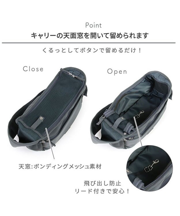 PET PARADISE ペットパラダイス スリング キャリーバッグ M 小型犬 約4～8㎏ グレー