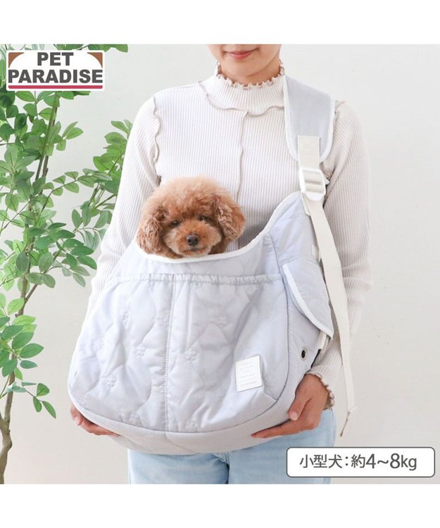 PET PARADISE ペットパラダイス キルティング ショルダーバッグ 《グレー》 Ｍ グレー