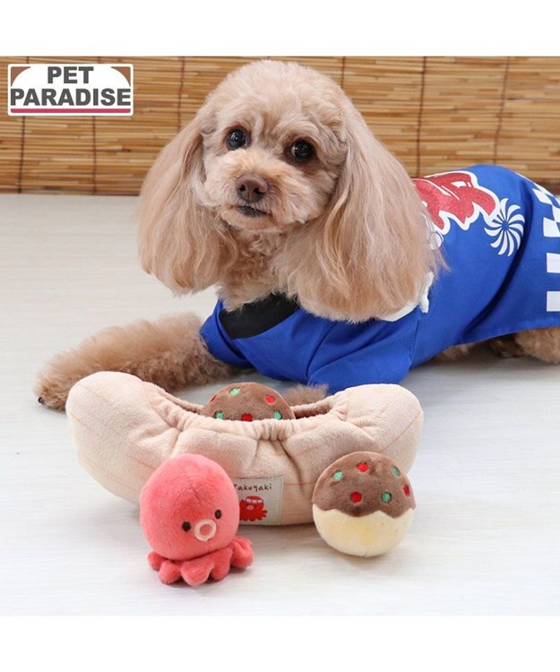 PET PARADISE ペットパラダイス たこやき ボールトイ ベージュ