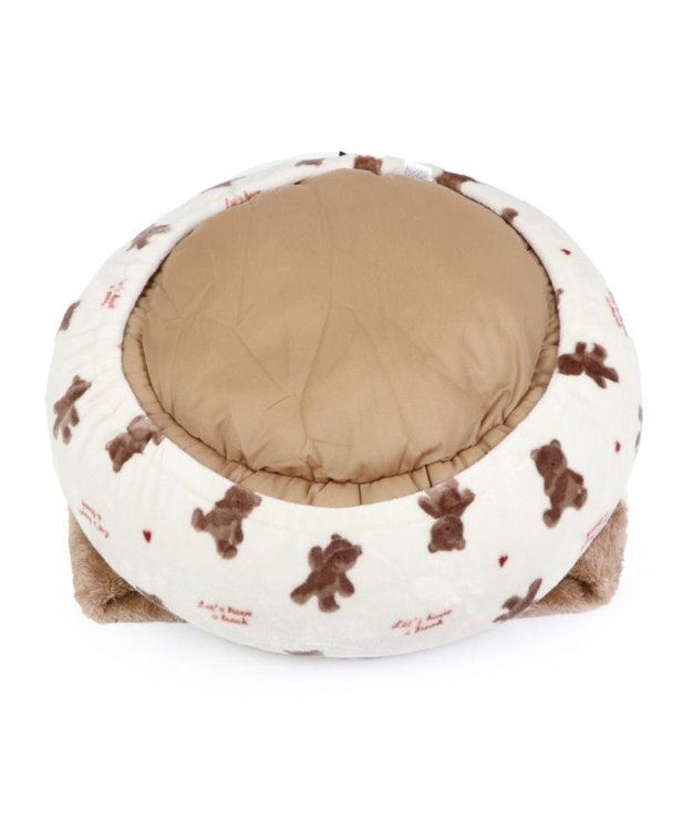 PET PARADISE ペットパラダイス 丸型寝袋 遠赤外線 《くまちゃん柄》 50cm くまちゃん柄