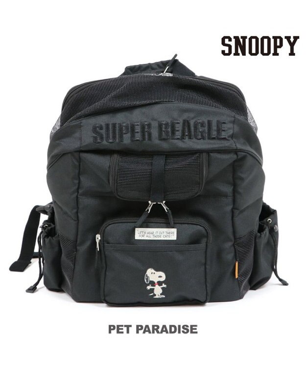 PET PARADISE スヌーピーハグ＆リュック キャリーバッグ 【小型犬】 黒