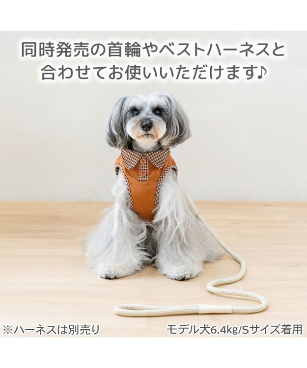 PET PARADISE ペットパラダイス ロープ リード ベージュ　４Ｓ～３Ｓ ベージュ