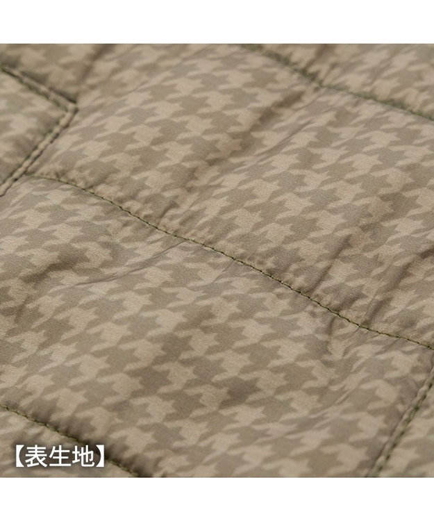 PET PARADISE ペットパラダイス 防寒コート 《千鳥柄》 小型犬 カーキ