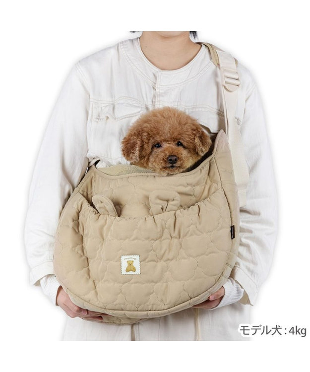 PET PARADISE ペットパラダイス くまちゃん ソフト スリング M 小型犬 4～8kg ベージュ