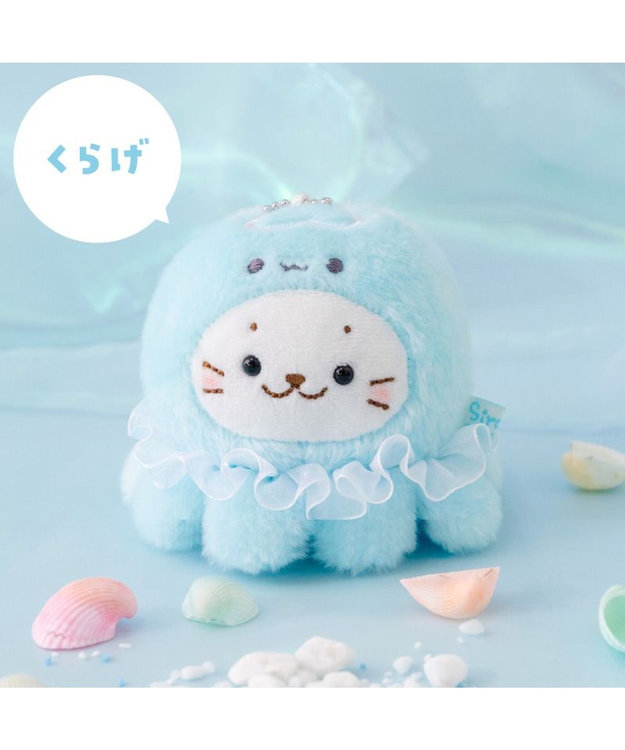 Mother garden しろたん ふわふわ キーホルダー 《くらげ》 単品 くらげ