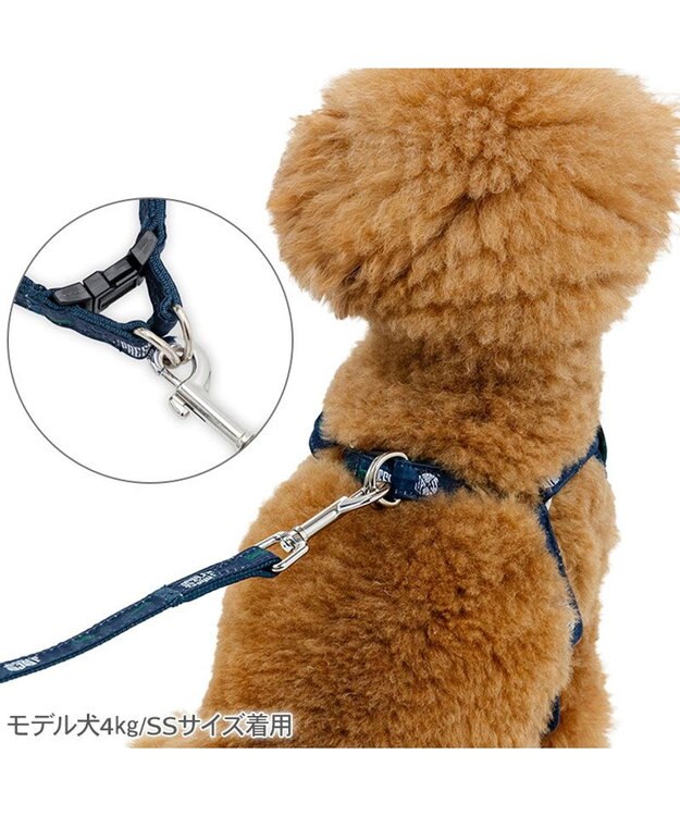 PET PARADISE J.PRESS ハーネス＆リード 《ブラック格子柄》 Ｓ 0