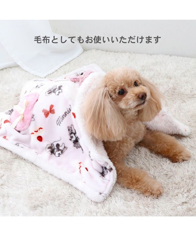 PET PARADISE ディズニー ミニー 着る毛布 《ケーキ柄》 小型犬 ピンク