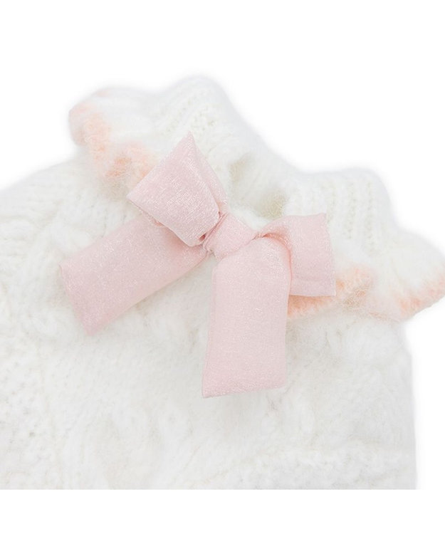 PET PARADISE cherircouture リボン編込ニット 小型犬 ピンク