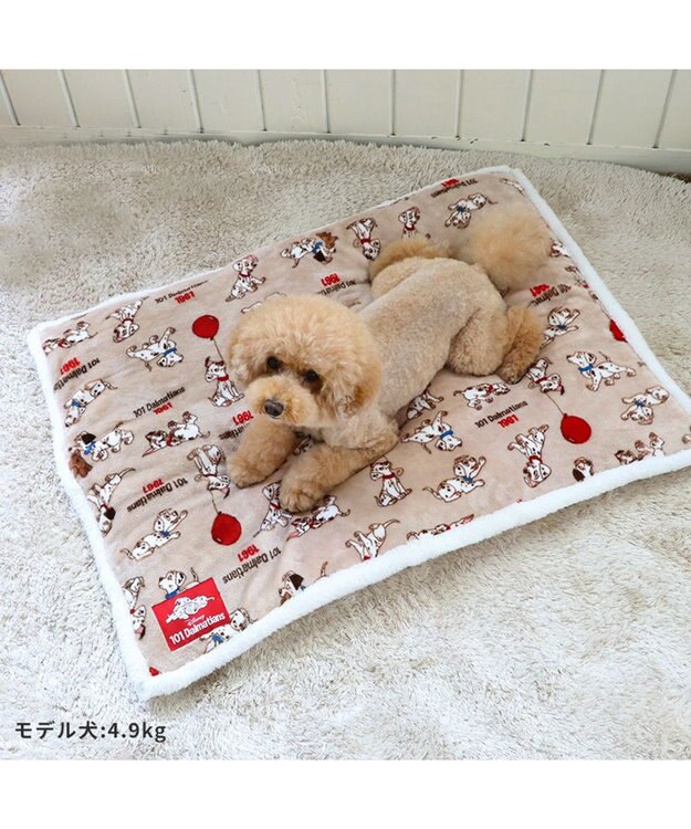 PET PARADISE ディズニー 101匹わんちゃん 遠赤外線 ボアマット 《風船柄》  80×60cm 風船柄