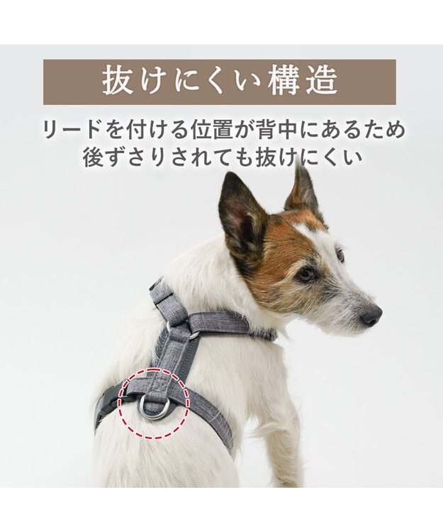 PET PARADISE ペットパラダイス アクティブハーネス 杢調 ＳＳ 小型犬 チャコールグレー
