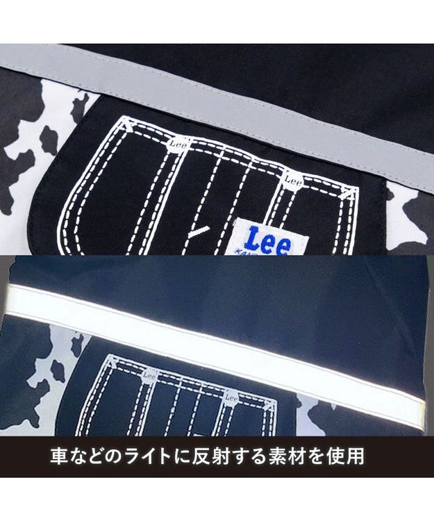 PET PARADISE Lee レインコート 《牛柄》 中型犬 大型犬 ホワイト×ブラック