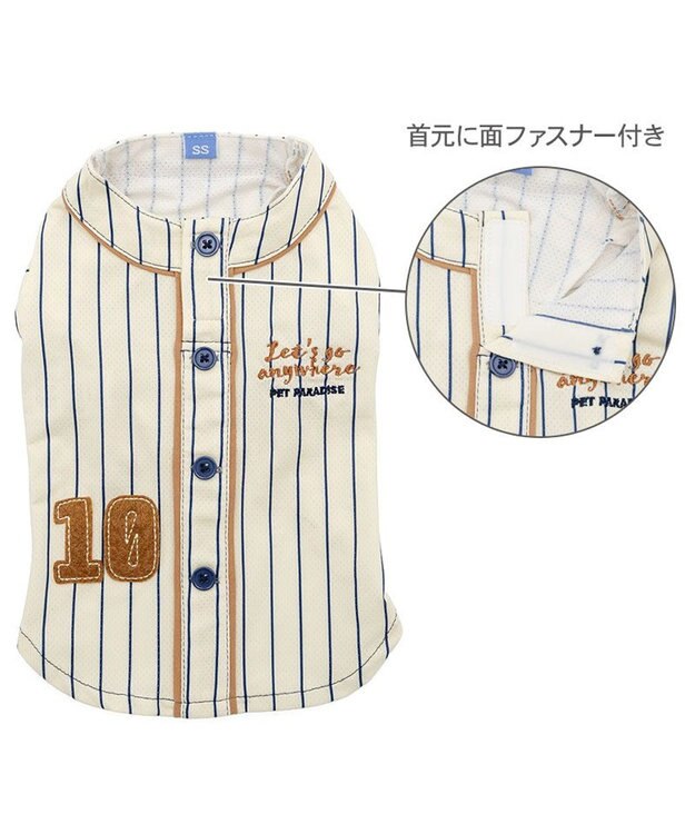 PET PARADISE ペットパラダイス 野球 Tシャツ 中型犬 ホワイト