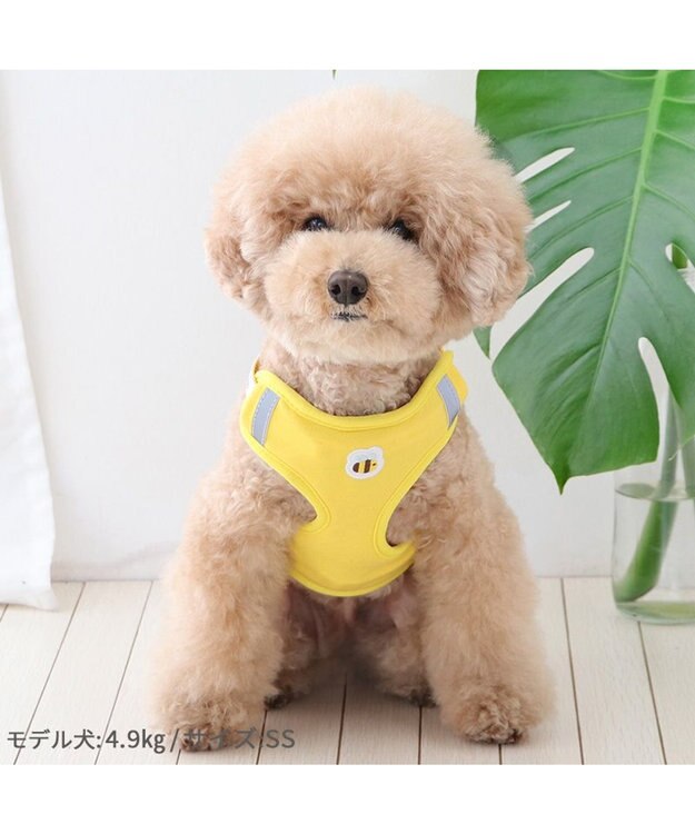 PET PARADISE ディズニー くまのプーさん マスコット付き ハーネス Ｓ 小型犬 黄