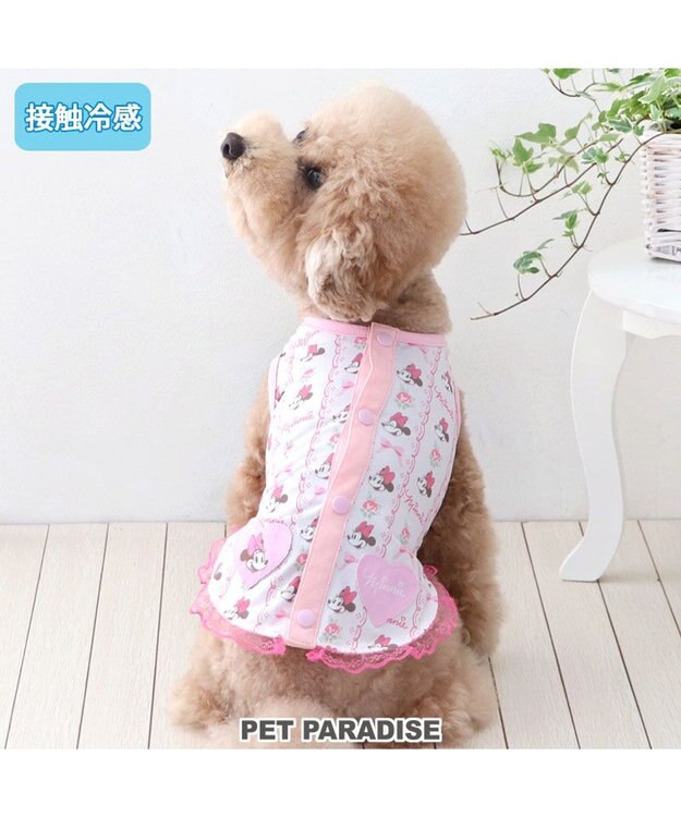 PET PARADISE ディズニー ミニーマウス 接触冷感背中開き タンクトップ 《レース柄》 小型犬 レース柄