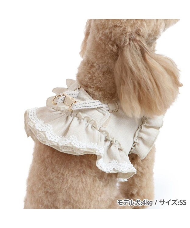 PET PARADISE ペットパラダイス ベストハーネス 《フリル》 S 小型犬 フリル