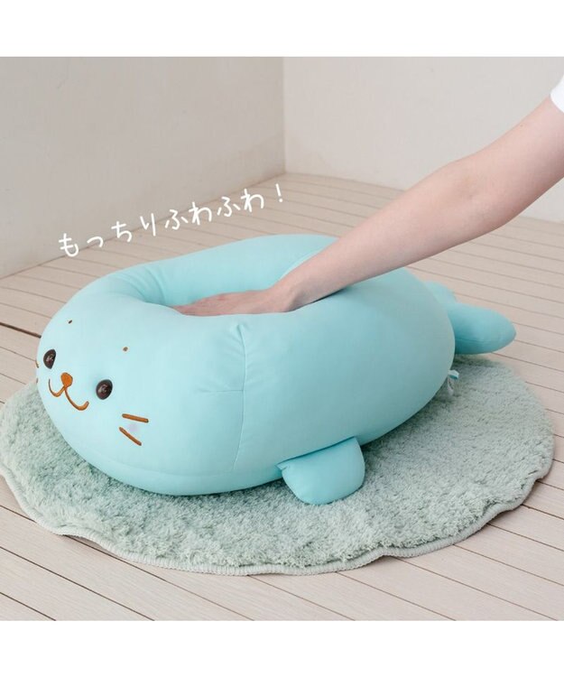 Mother garden しろたん クール抱き枕 55ｃｍ 《ミントブルー》 単品 ミントブルー