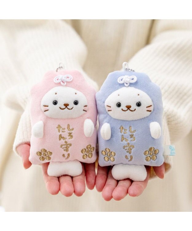 Mother garden しろたん お守りキーホルダー 《水色》 単品 水色