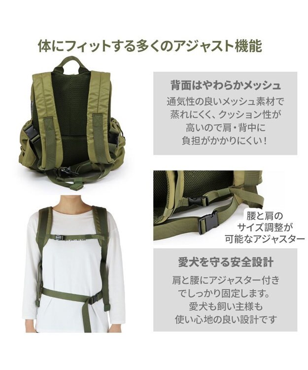 PET PARADISE ペットパラダイス  ハグ&リュック 《キルト ギャザー》S  超小型犬 約1.5~4kg キルト ギャザー