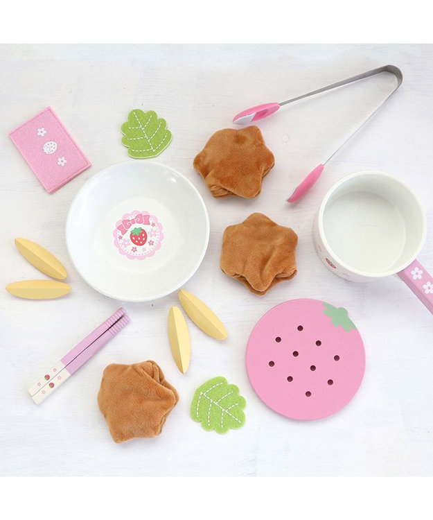 Mother garden マザーガーデン  野いちご ままごと  唐揚げセット ピンク（淡）