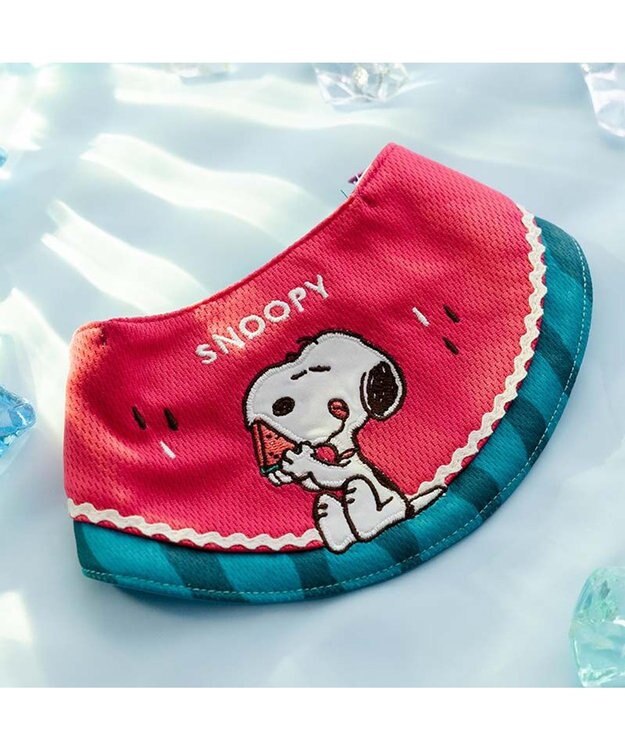 PET PARADISE スヌーピー クールバンダナ 《スイカ柄》 小型犬 レッド