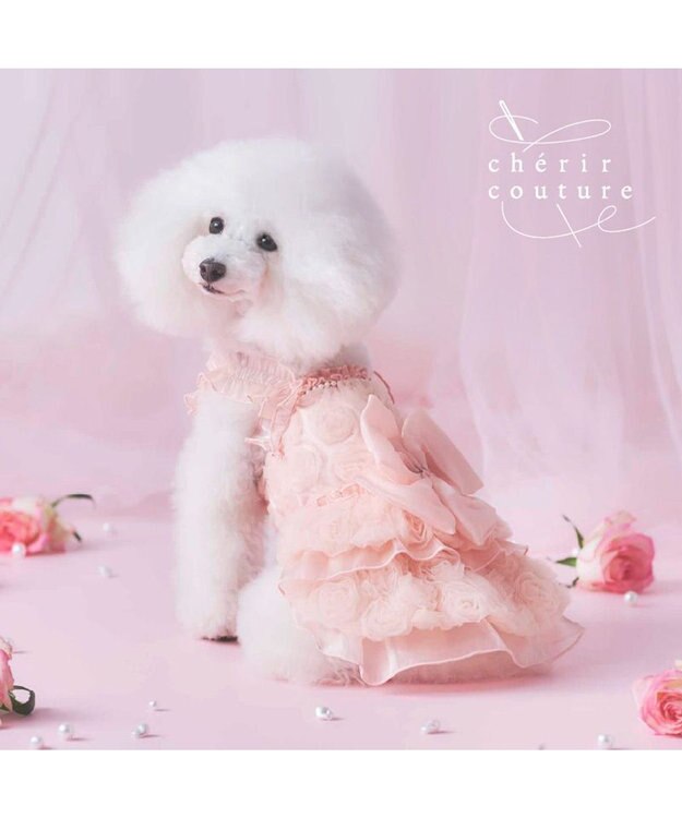 PET PARADISE cherircouture メニーローズ ワンピース ピンク 小型犬