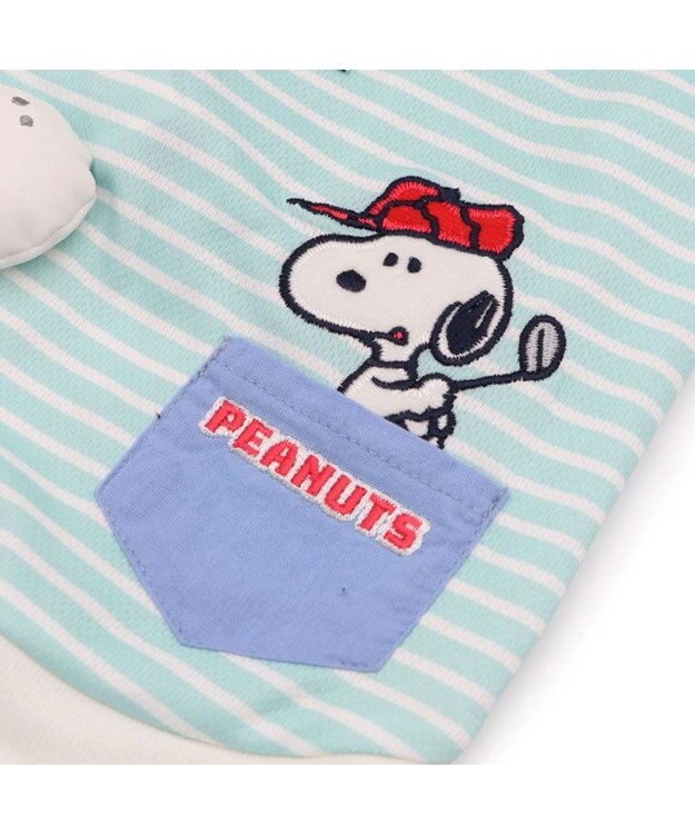 PET PARADISE スヌーピー ゴルファー Ｔシャツ 接触冷感 小型犬 ライトブルー