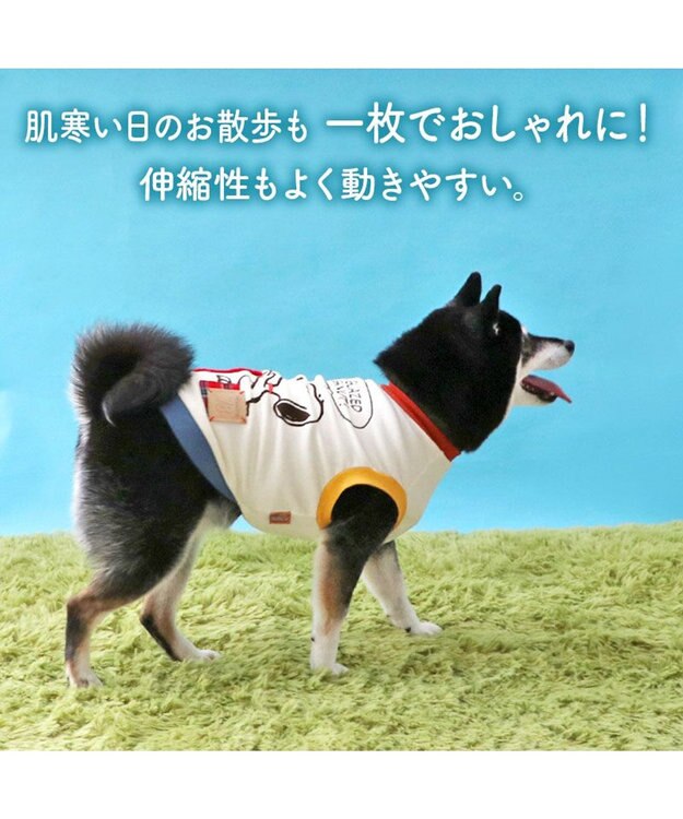 PET PARADISE スヌーピー プレミアム ペティヒート タンクトップ 《ドーナツ柄》 中型犬 大型犬 ホワイト