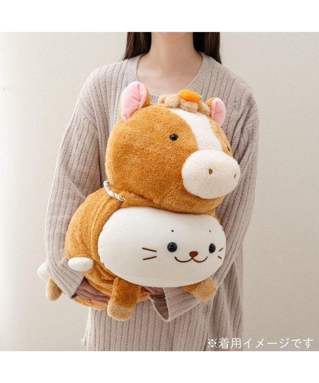 Mother garden しろたん  午年 抱き枕カバー 55cm用 《茶》 単品 茶
