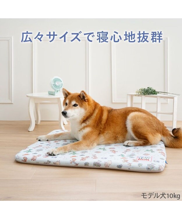 PET PARADISE ディズニー トイ・ストーリー もちっと クール マット Ｍ  《総柄》 ライトブルー