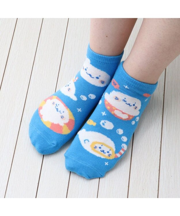 Mother garden しろたん 靴下 3足セット 《顔ぼんシンプル・うみ・これが命》 21cm～24ｃｍ 顔ぼんシンプル・うみ・これが命