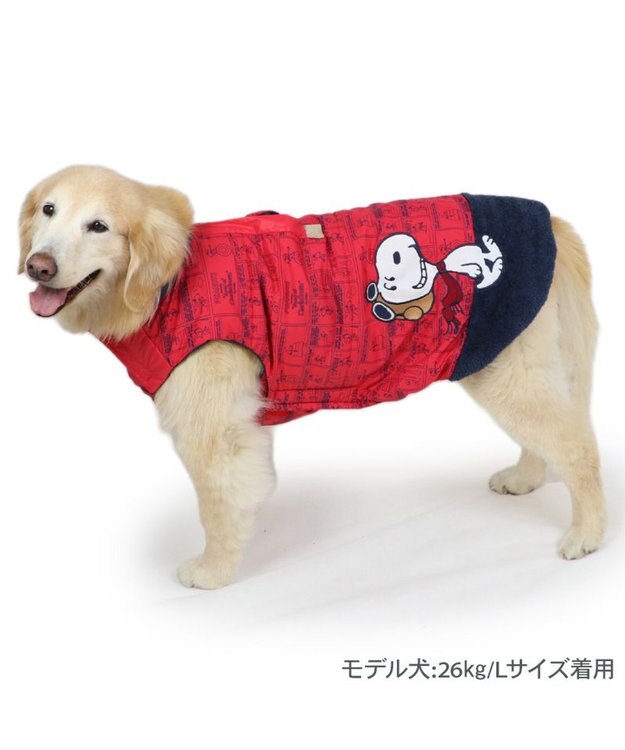 PET PARADISE スヌーピー エアベスト フライングエース 《レッド》 中型犬 大型犬  レッド