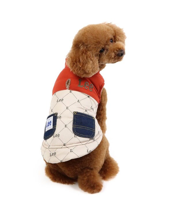 PET PARADISE LEE 綿入ベスト モノグラム 《オレンジ》 小型犬 オレンジ