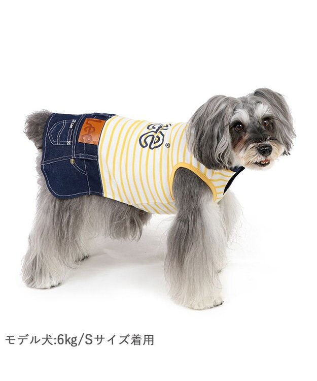 PET PARADISE Lee スカートつなぎ 《鹿子ボーダー》 小型犬 鹿子ボーダー