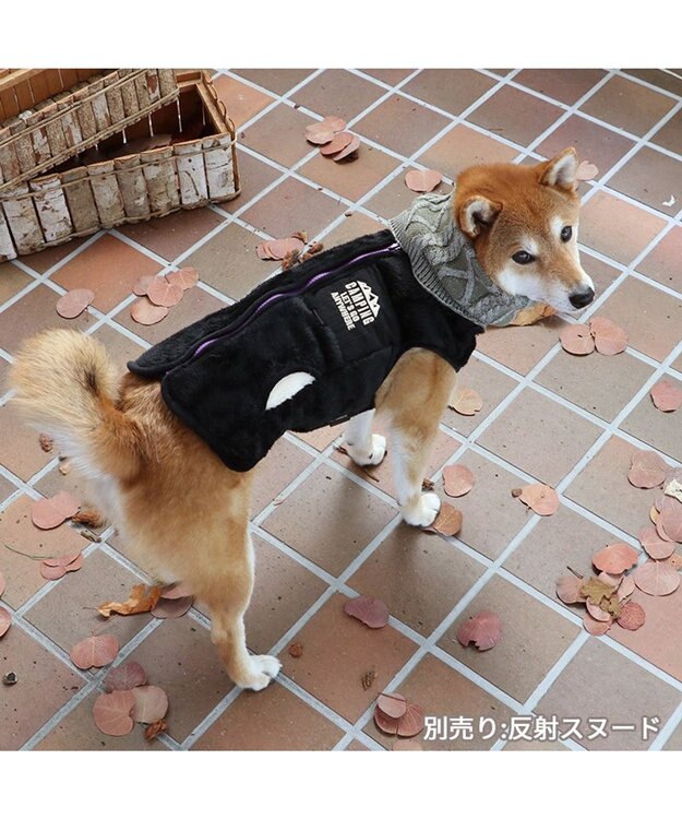 PET PARADISE ペットパラダイス 背開き ベスト 刺繍 中型犬 大型犬 黒