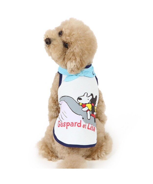 PET PARADISE リサとガスパール 接触冷感 タンクトップ 《くじら》 小型犬 くじら