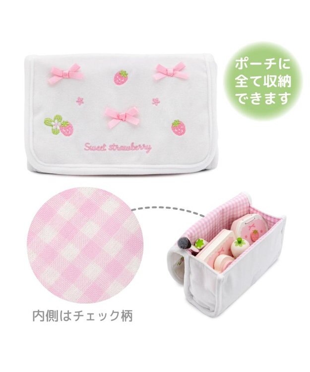 Mother garden スウィートストロベリー メイクポーチセット ホワイト