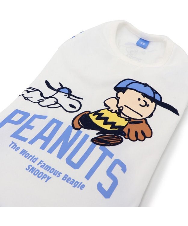 PET PARADISE スヌーピー Tシャツ 《ファインプレー柄》 白色 中型犬 大型犬 ファインプレー柄