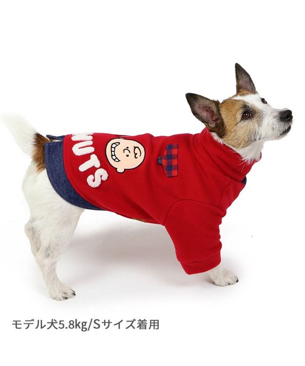 PET PARADISE スヌーピー ペティヒートDAN ハイネックTシャツ 小型犬 赤