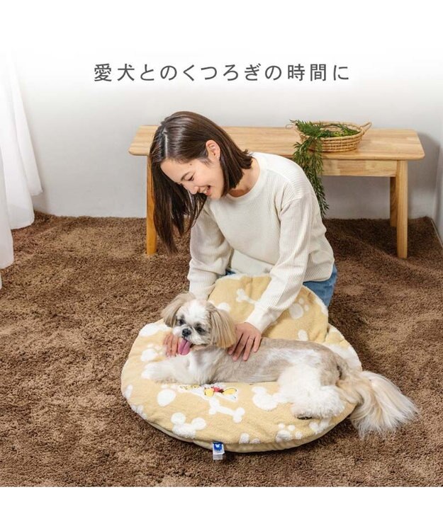 PET PARADISE ディズニー ミッキーマウス プルート 遠赤外線 くつろぎマット イエロー