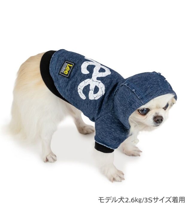 PET PARADISE Lee カットオフ パーカー 《ネイビー》 小型犬 ネイビー