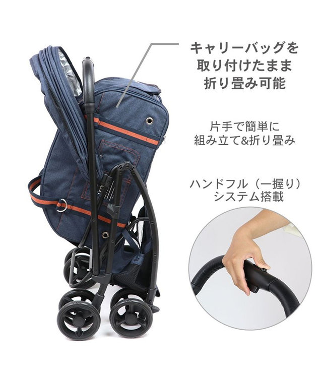 PET PARADISE smooca ３ＷＡＹ ハンドフル ペットカート 《ネイビー》 ネイビー