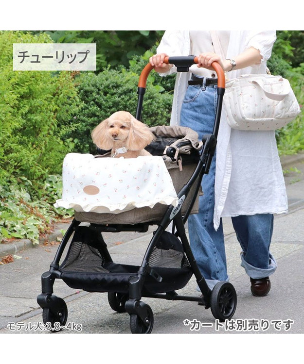 PET PARADISE ペットパラダイス カート用クッション 《チューリップ柄》 チューリップ