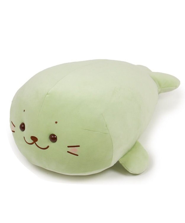 Mother garden しろたん ふわもち 抱き枕  55cm みるくカラー 《抹茶みるく》 単品 抹茶みるく