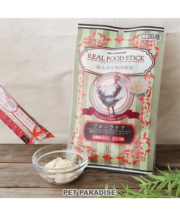 PET PARADISE リアルフードスティック フローラケア 10g×8本 国産 -