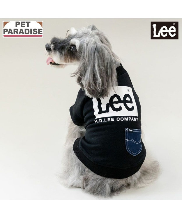 PET PARADISE Lee ボックスロゴ トレーナー ブラック 小型犬 ブラック